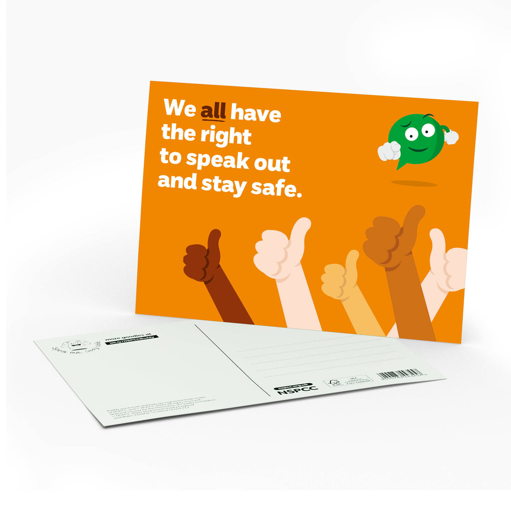 BUDDY postcard 2 - We all have the right! | NSPCC Shop.