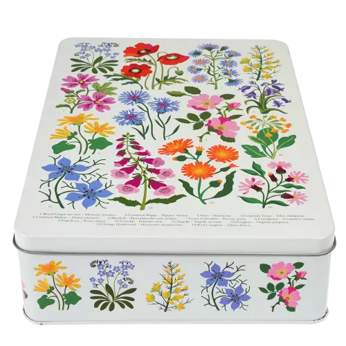 Wild Flowers Cupcake Storage Tin