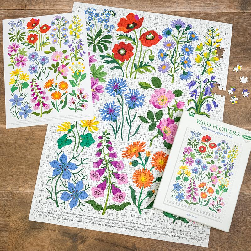 Wild Flowers 1000 Piece Jigsaw Puzzle - NSPCC Shop