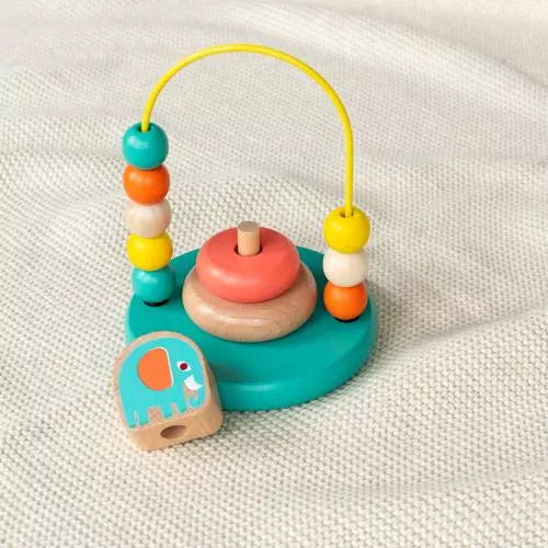 Wild Wonders Mini bead loop and stacker wooden toy