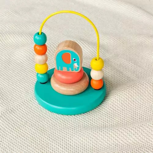 Wild Wonders Mini bead loop and stacker wooden toy