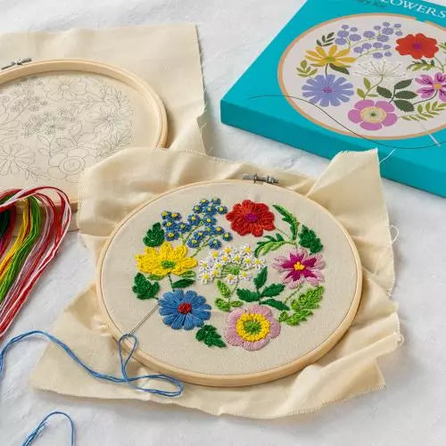 Wild Flowers embroidery kit - NSPCC Shop