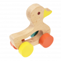 Whiteout Wooden Push Along Toy Duck.