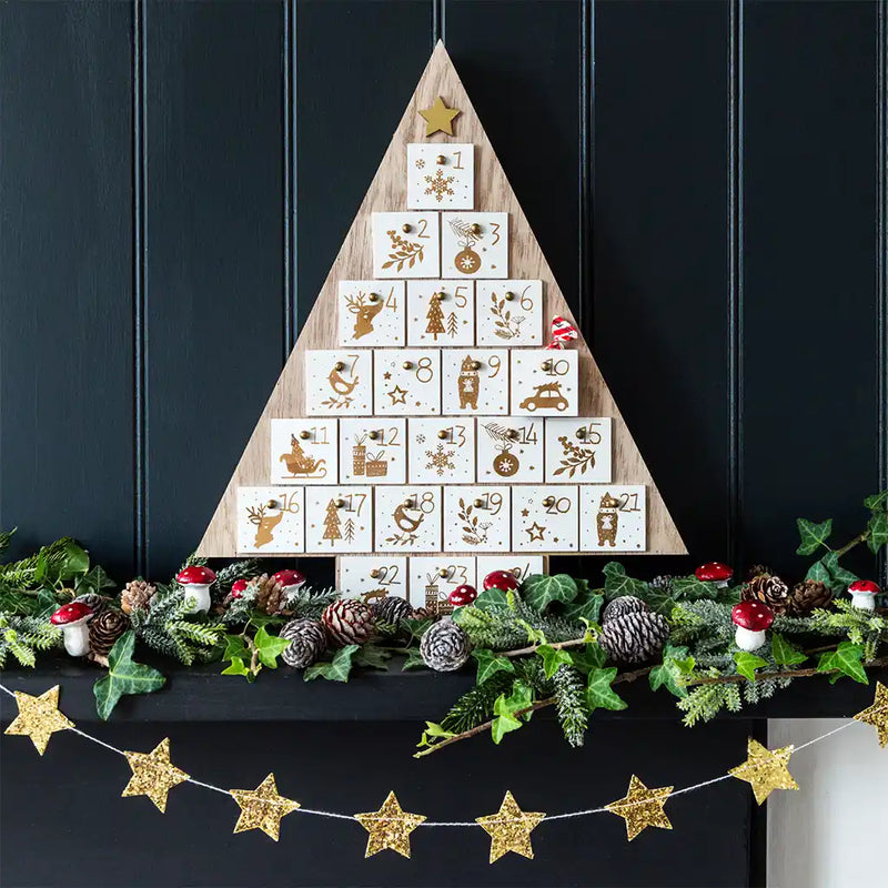 Wooden Advent Calendar - Christmas Tree