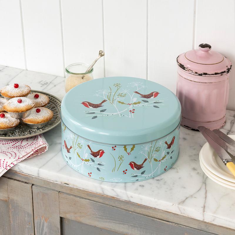 Winter Walk Cake Storage Tin - NSPCC Shop