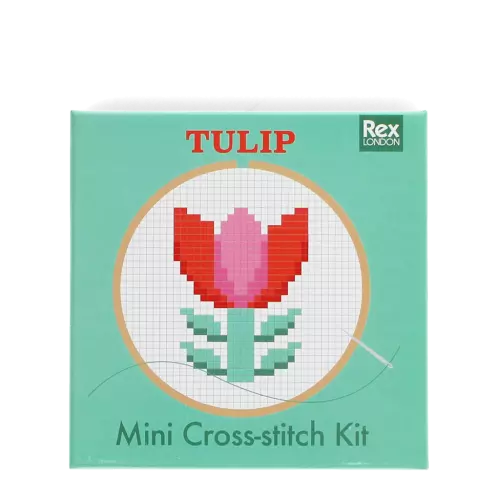 Mini cross-stitch kit - Tulip