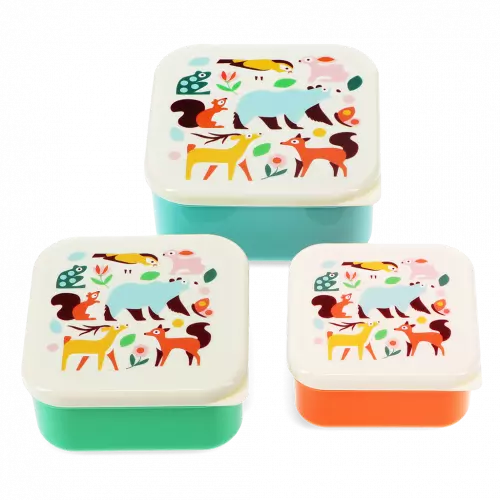 Woodland Snack Boxes (set of 3)