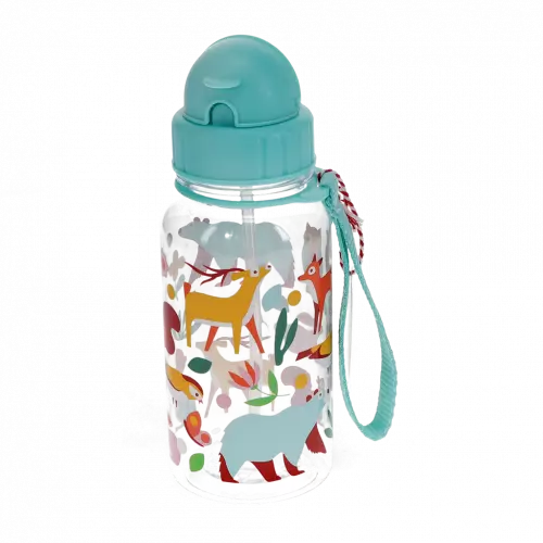 Woodland Children's Water Bottle with Straw 500ml