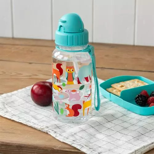 Woodland Children's Water Bottle with Straw 500ml