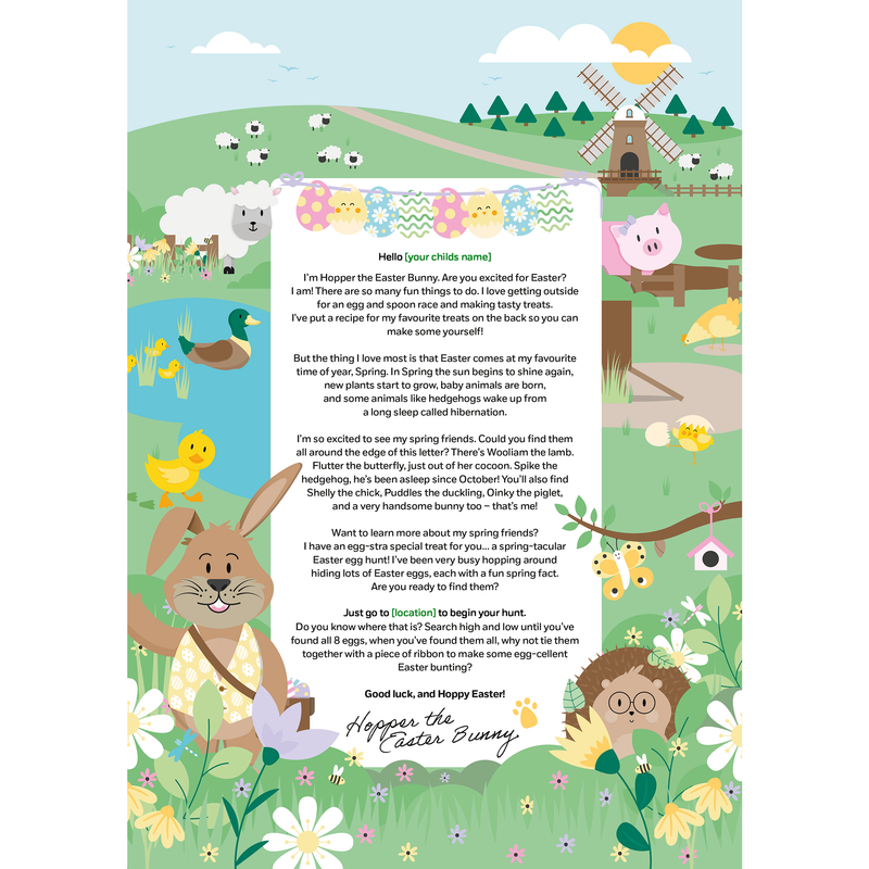 Letter from Hopper the Easter Bunny