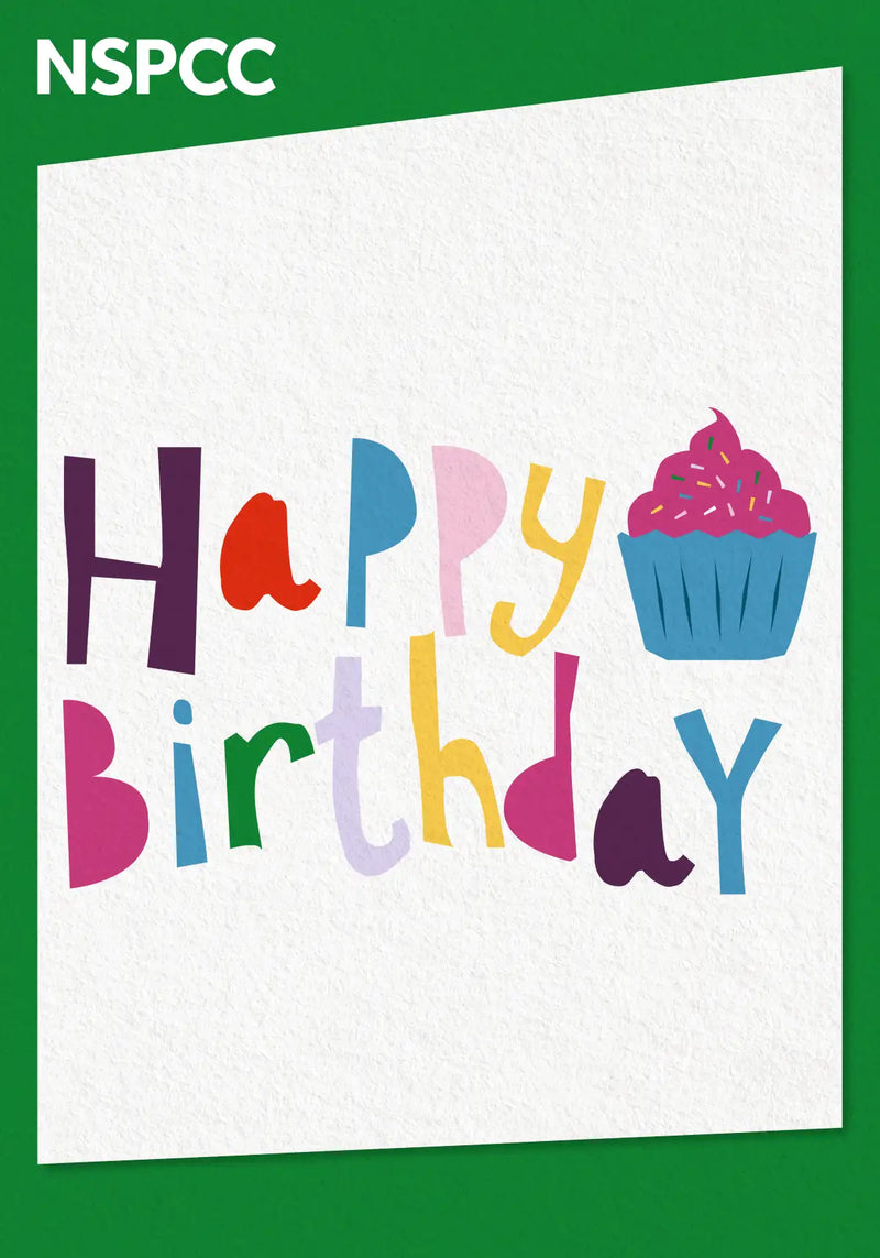 NSPCC eCard - Happy Birthday Cupcake | NSPCC Shop