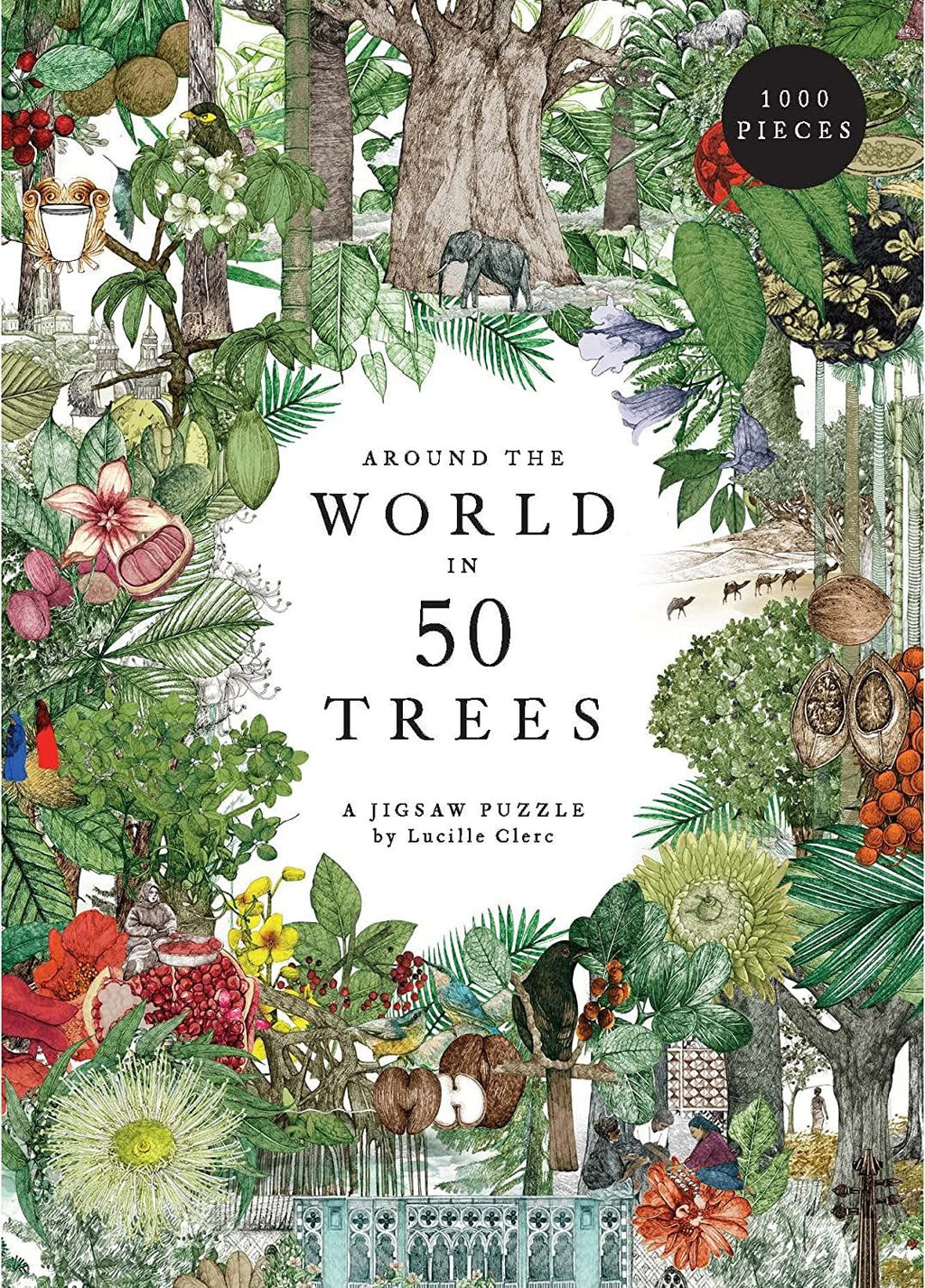 Around the World in 50 Trees 1000 Piece Jigsaw Puzzle