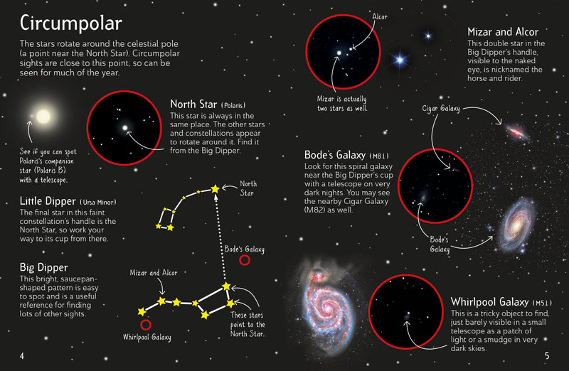 Usborne Minis: Night Sky Things to Spot, page example