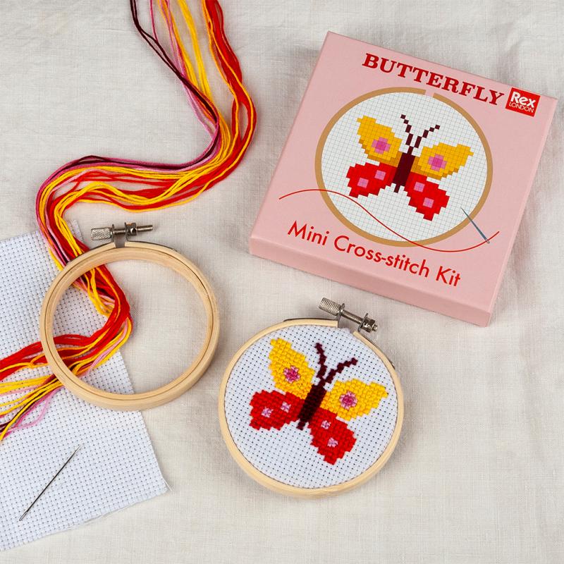 Butterfly mini cross-stitch kit - NSPCC Shop