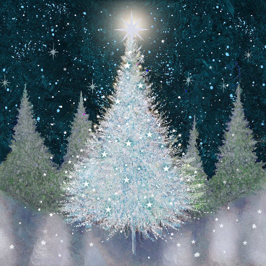 Starlit Tree Charity Christmas Cards (10 pack)