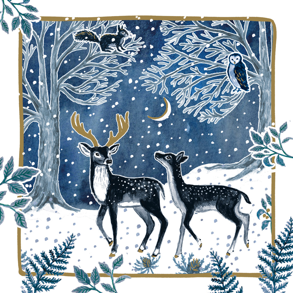 Woodland Deer Christmas Cards (10 pack) - NSPCC Shop