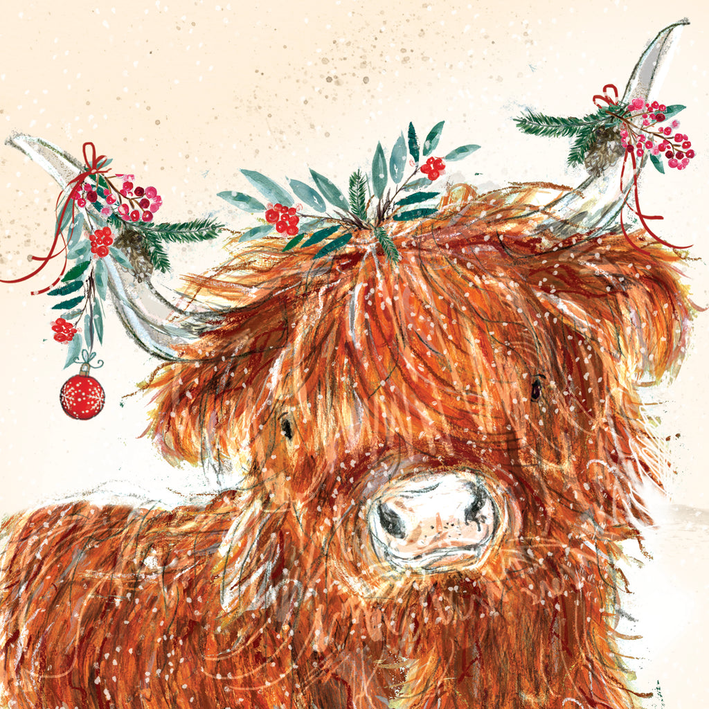 Highland Cow Christmas Cards (10 pack) - NSPCC Shop