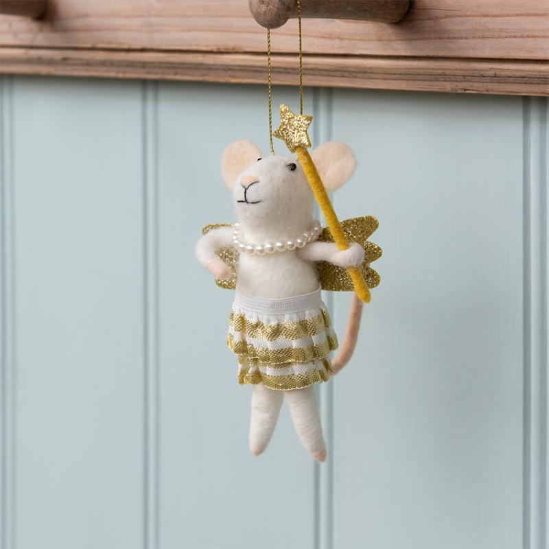 Fairy felt mouse decoration - NSPCC Shop