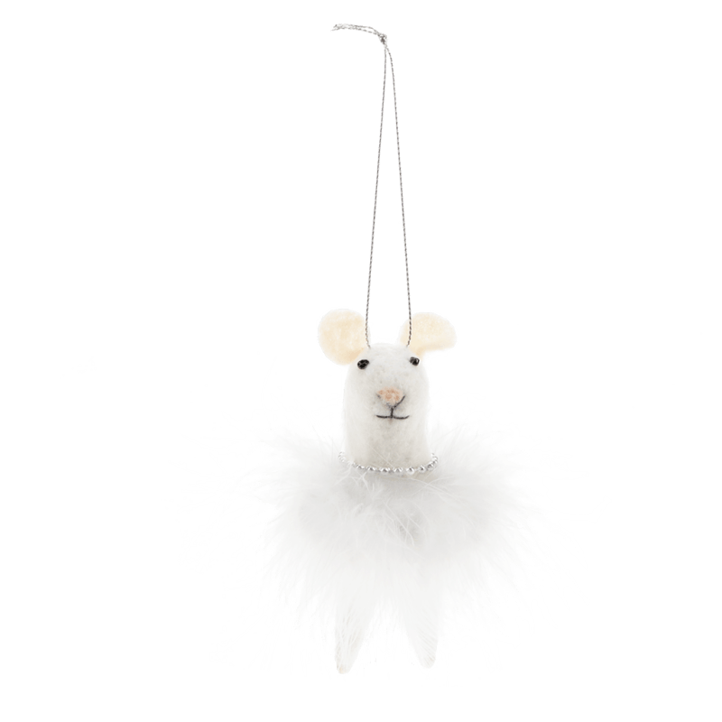 Fluffy felt mouse decoration - NSPCC Shop