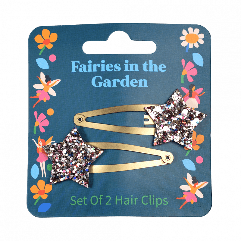 Glitter star hair clips (set of 2) - NSPCC Shop
