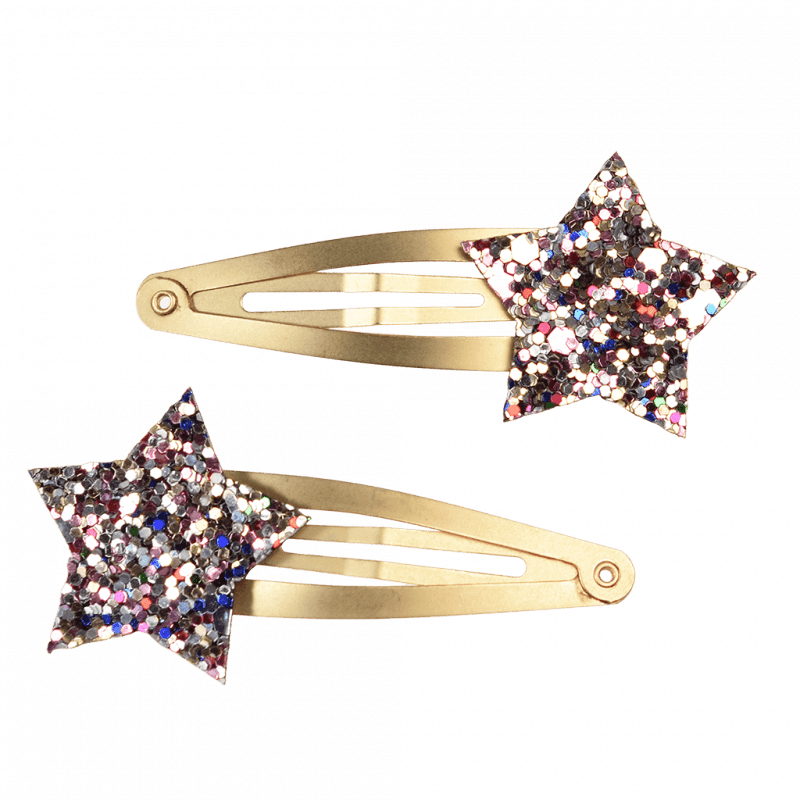 Glitter star hair clips (set of 2) - NSPCC Shop