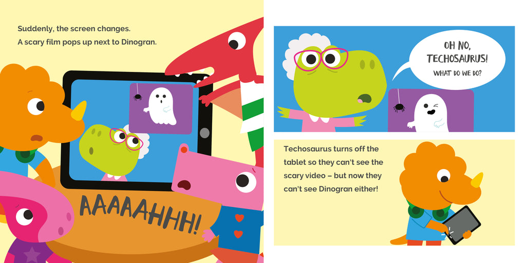 NEW Techosaurus Saves the School! Children's book - NSPCC Shop