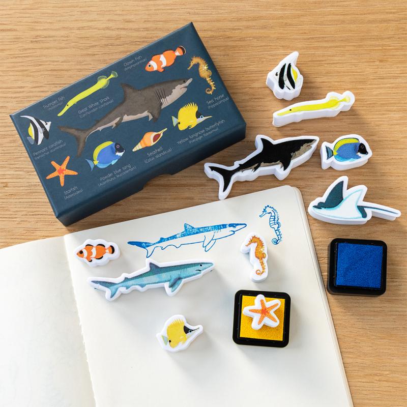 Ocean Animals set of mini stamps - NSPCC Shop