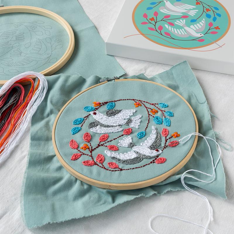Peace Doves embroidery kit - NSPCC Shop