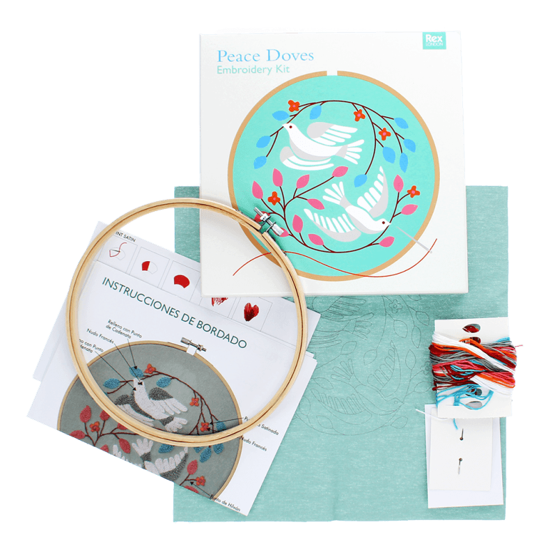 Peace Doves embroidery kit - NSPCC Shop