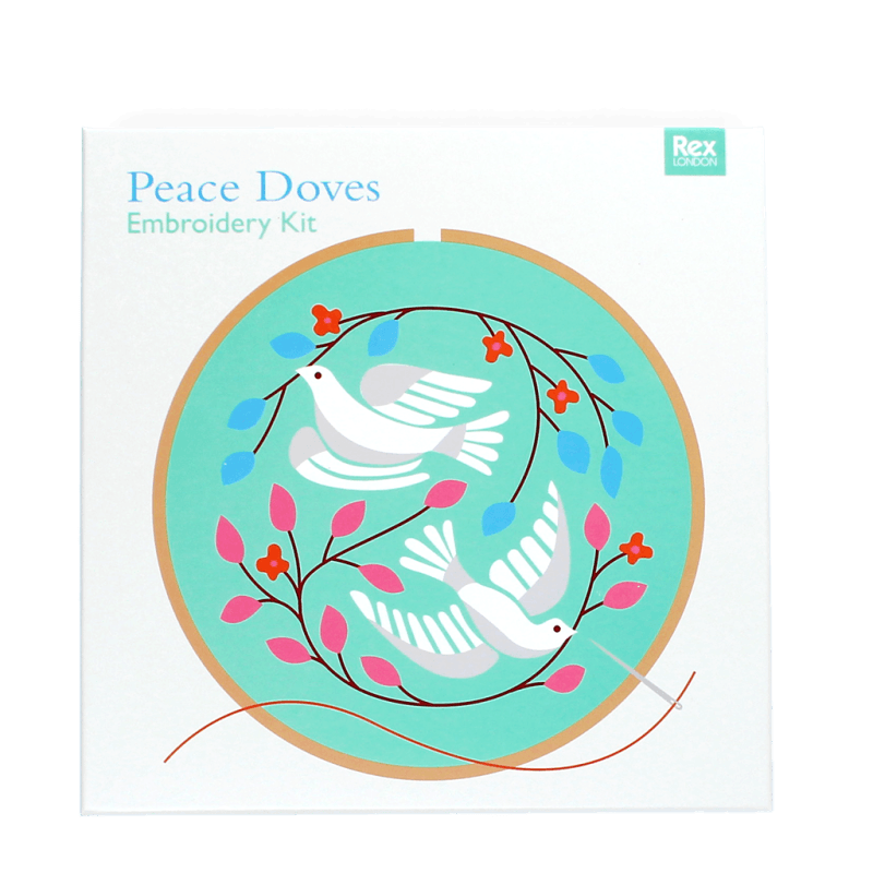Peace Doves embroidery kit - NSPCC Shop