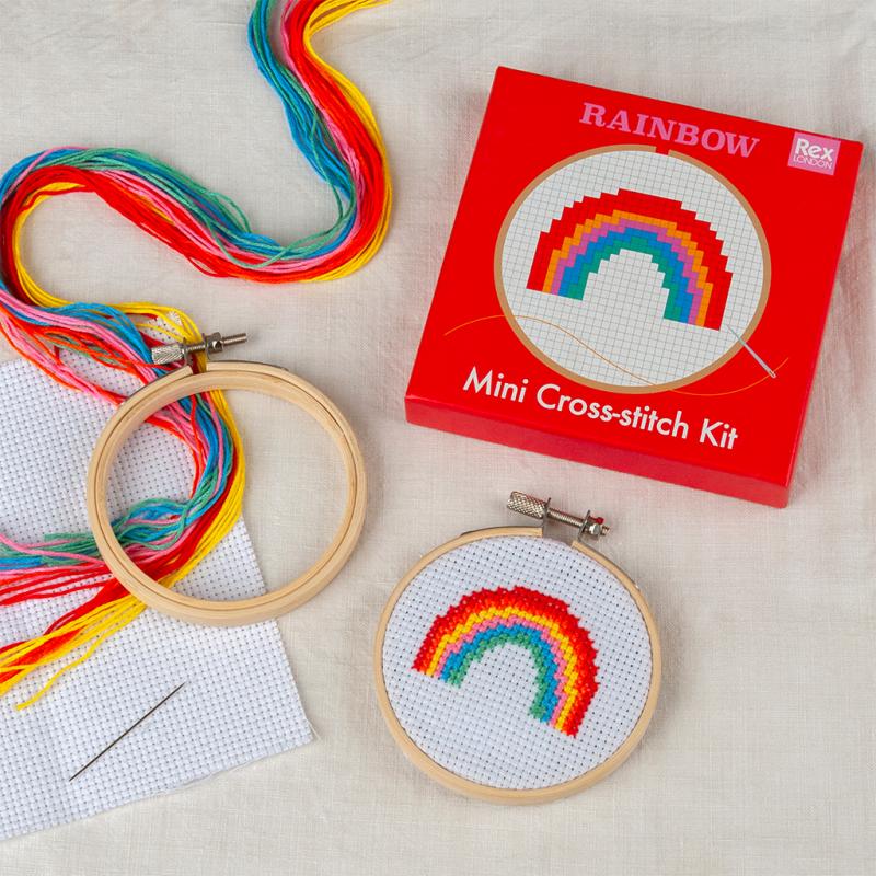 Rainbow mini cross-stitch kit - NSPCC Shop