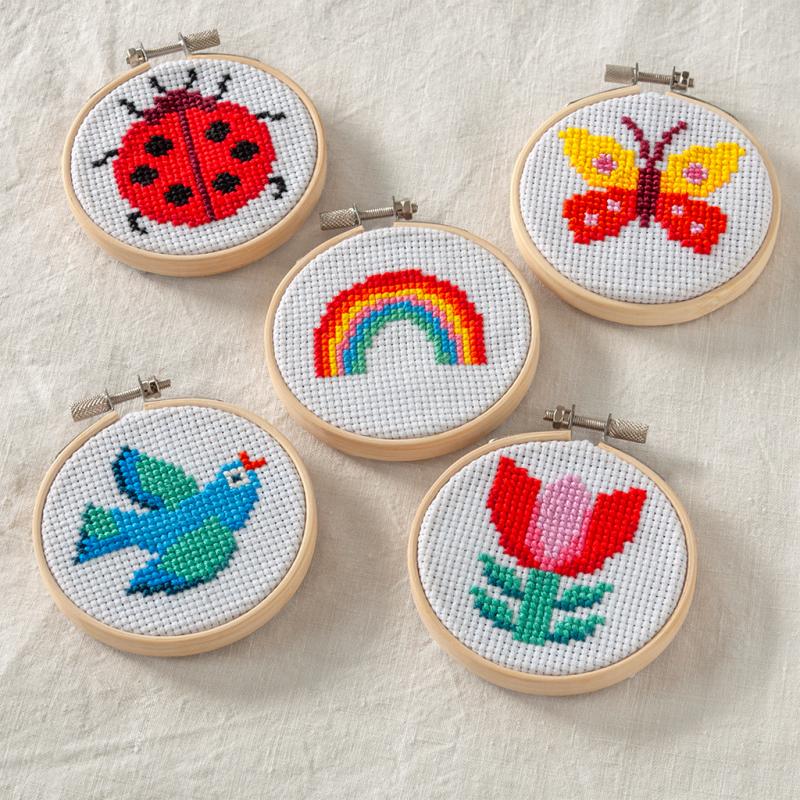 Rainbow mini cross-stitch kit - NSPCC Shop