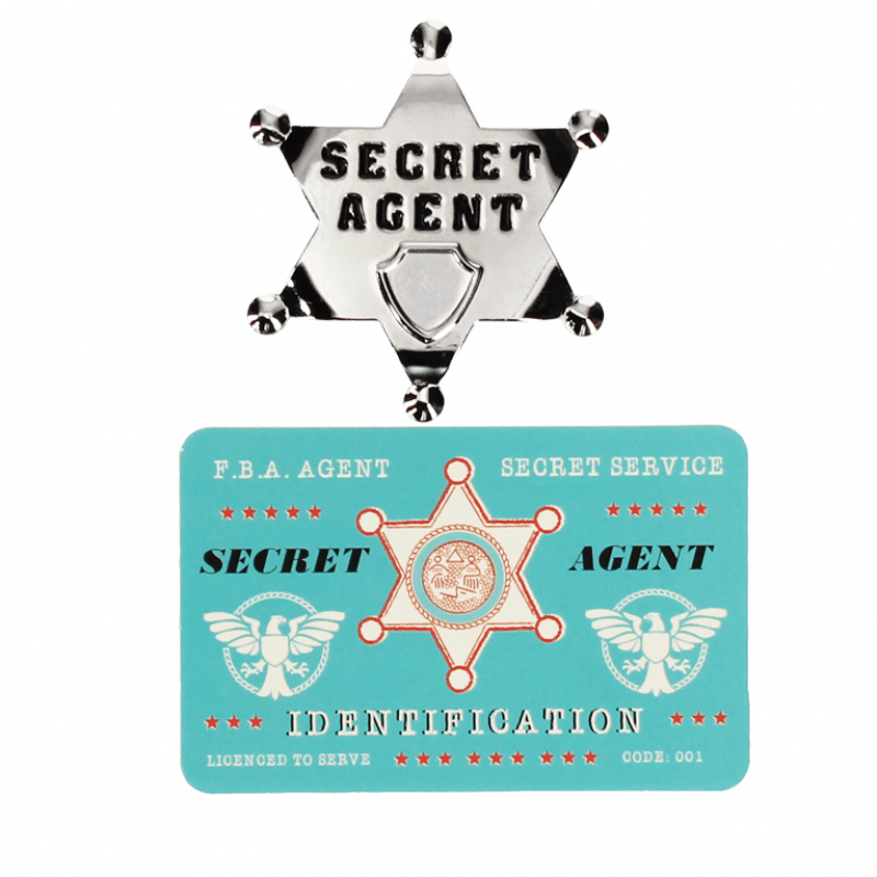 Secret Agent badge and ID card - NSPCC Shop