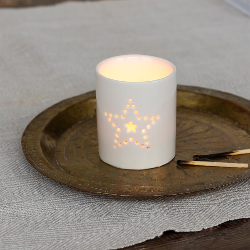 Star ceramic tealight holder - NSPCC Shop