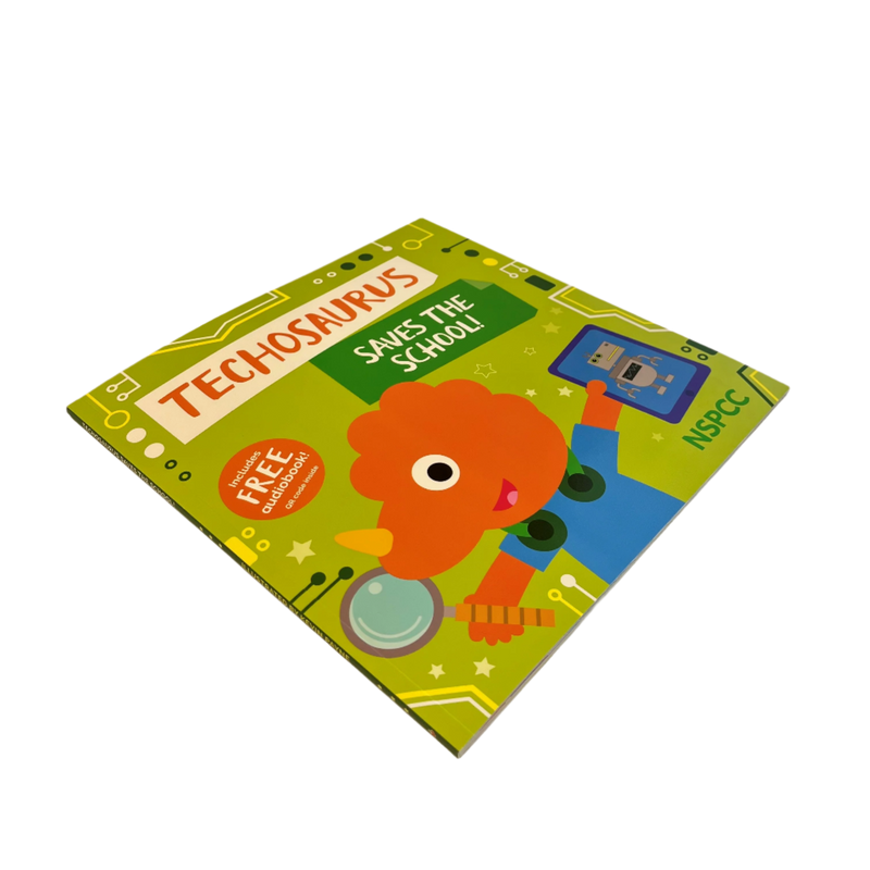 NEW Techosaurus Saves the School! Children's book - NSPCC Shop