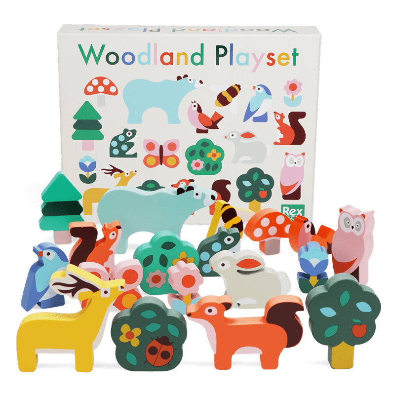 Woodland wooden animal playset - NSPCC Shop