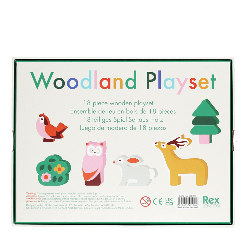 Woodland wooden animal playset - NSPCC Shop