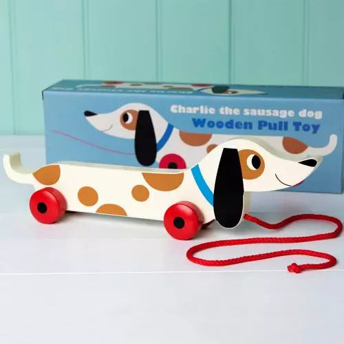 Sausage Dog Wooden Pull Toy