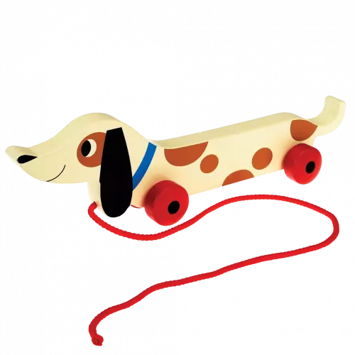 Sausage Dog Wooden Pull Toy