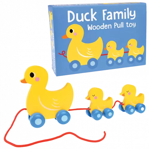 Duck Family Wooden Pull Toy