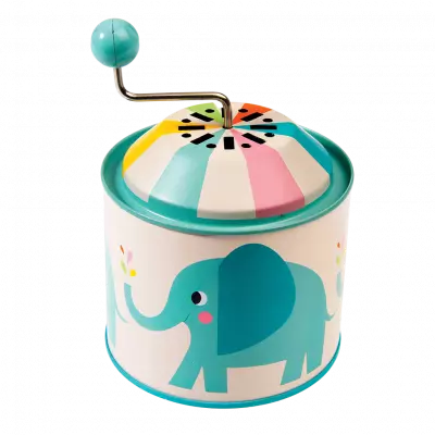 Whiteout Elvis The Elephant music box