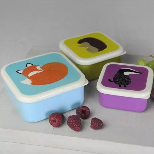 Rusty the Fox and Friends Snack Boxes (set of 3)