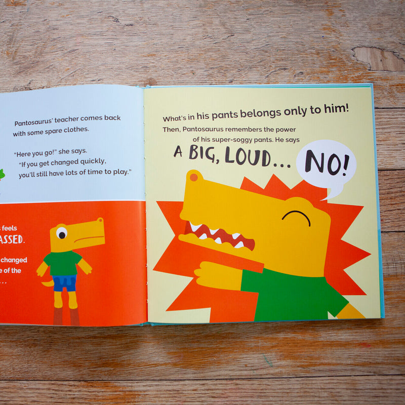 Pantosaurus and the Power of PANTS! paperback book - NSPCC Shop