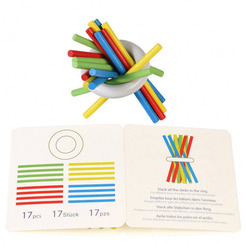 Wooden pick up sticks in a tin | NSPCC Shop.