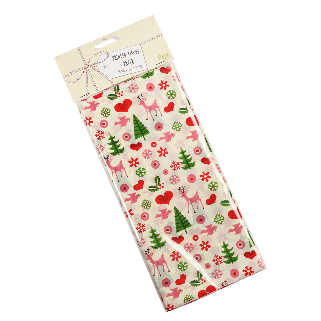 1950's Christmas Tissue Paper (10 sheets) | NSPCC Shop.