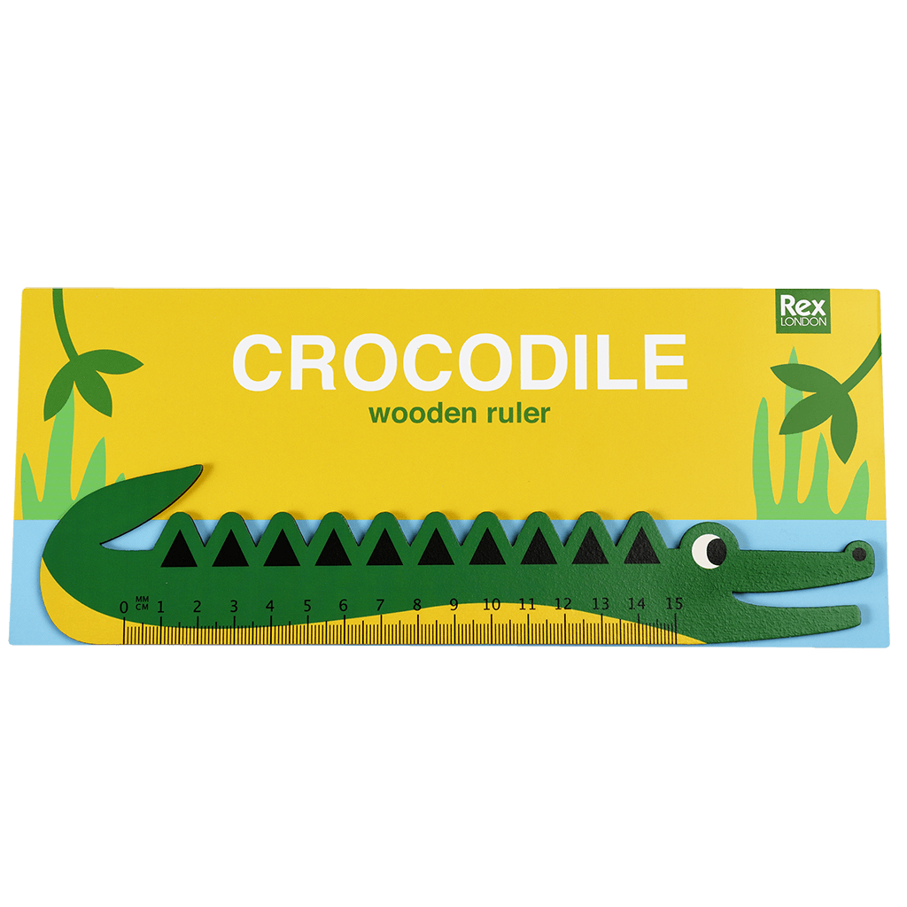 Crocodile Shaped Wooden Ruler | NSPCC Shop.