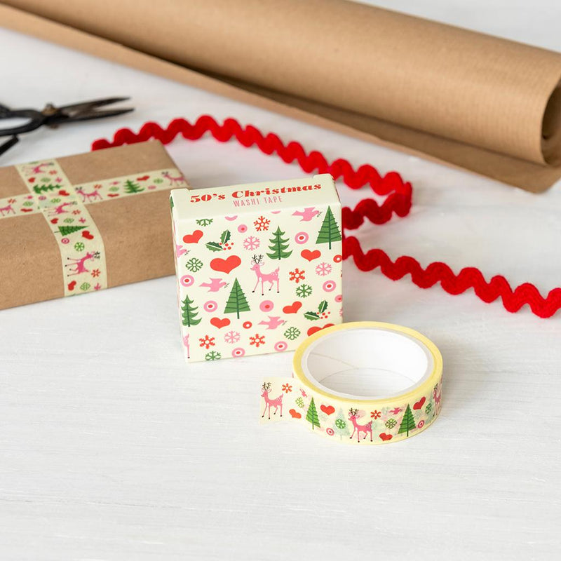 1950's Christmas Washi Tape - NSPCC Shop