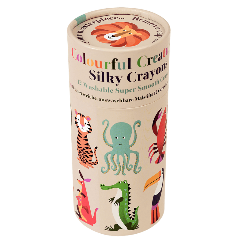 Colourful Creatures Silky Crayons (Set Of 12) | NSPCC Shop.