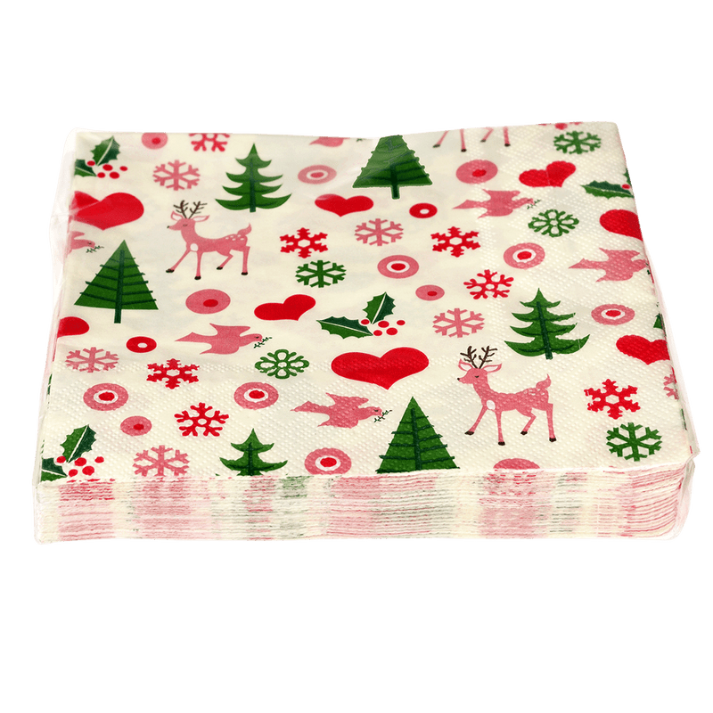 1950's Christmas Napkins (Pack Of 20) | NSPCC Shop.