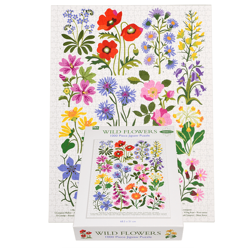 Wild Flowers 1000 Piece Puzzle - NSPCC Shop